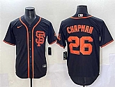 Men's San Francisco Giants #26 Matt Chapman Black Cool Base Stitched Jersey,baseball caps,new era cap wholesale,wholesale hats
